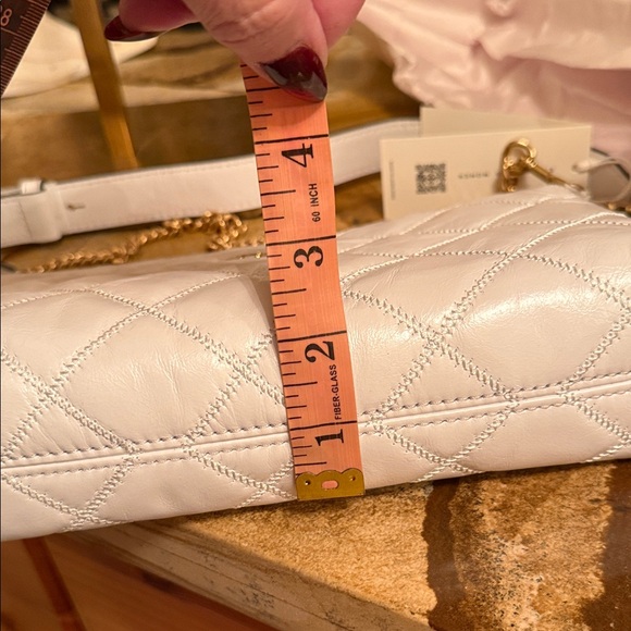 Tory Burch White Quilted Leather Shoulder Bag with Double strap NWT - Picture 15 of 16